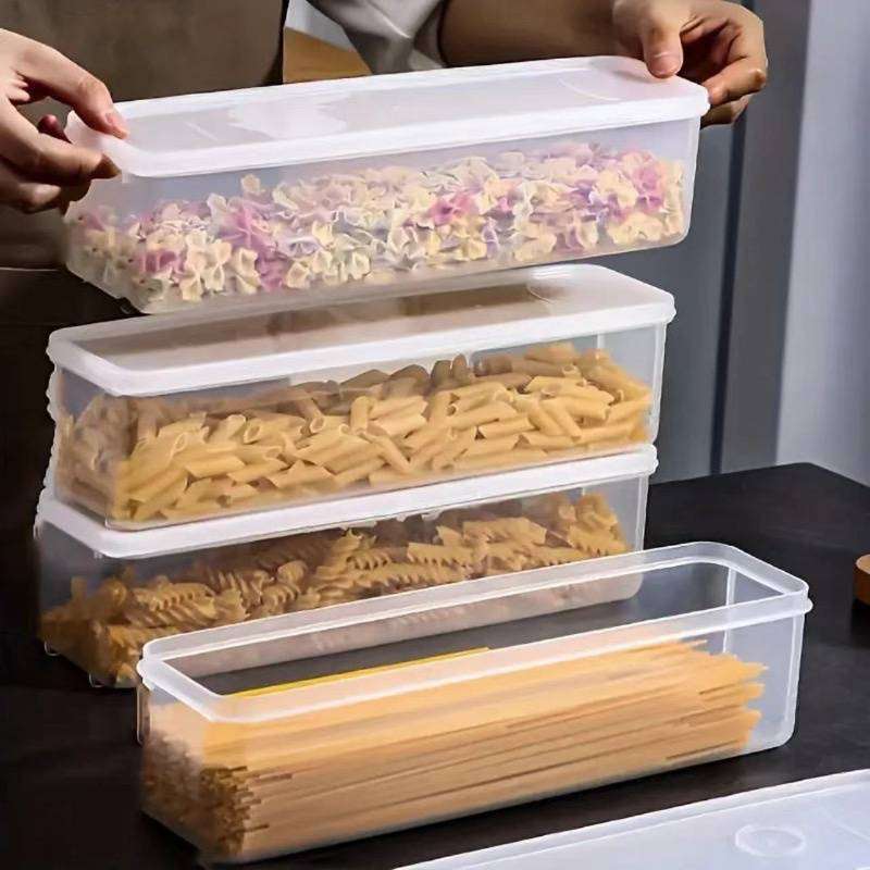 3pcs Stackable Plastic Storage Containers with Lids   Reusable   Ideal f