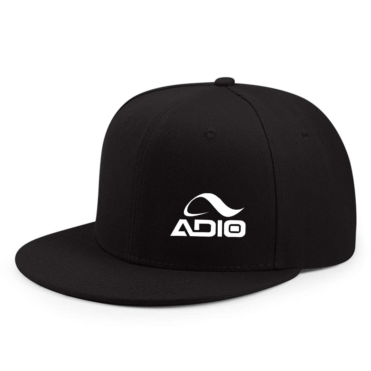 1pc Adjustable Snapback Baseball Cap ADIO1 Urban Chic Sun-Protective Polyester Hat in Black Pur