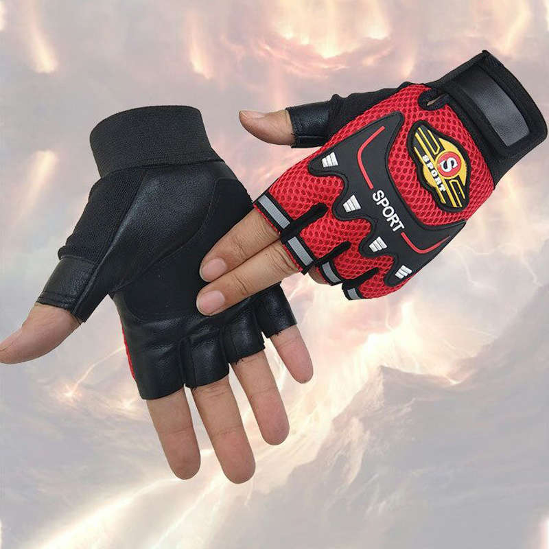 1 Pair Black One Size Outdoor Sports Gloves