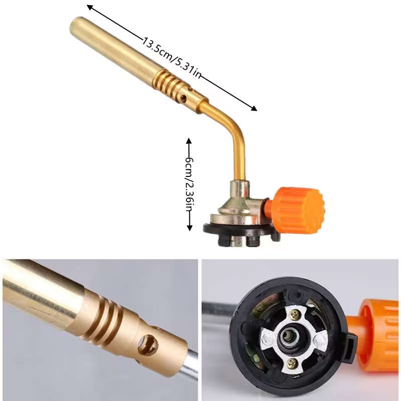Portable Gas Torch Adjustable Durable Metal Structure