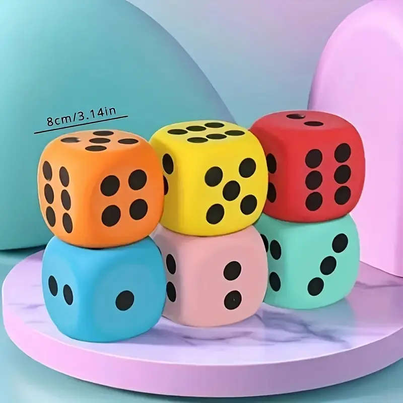 Soft Foam Dice Set Perfect for Learning and Play