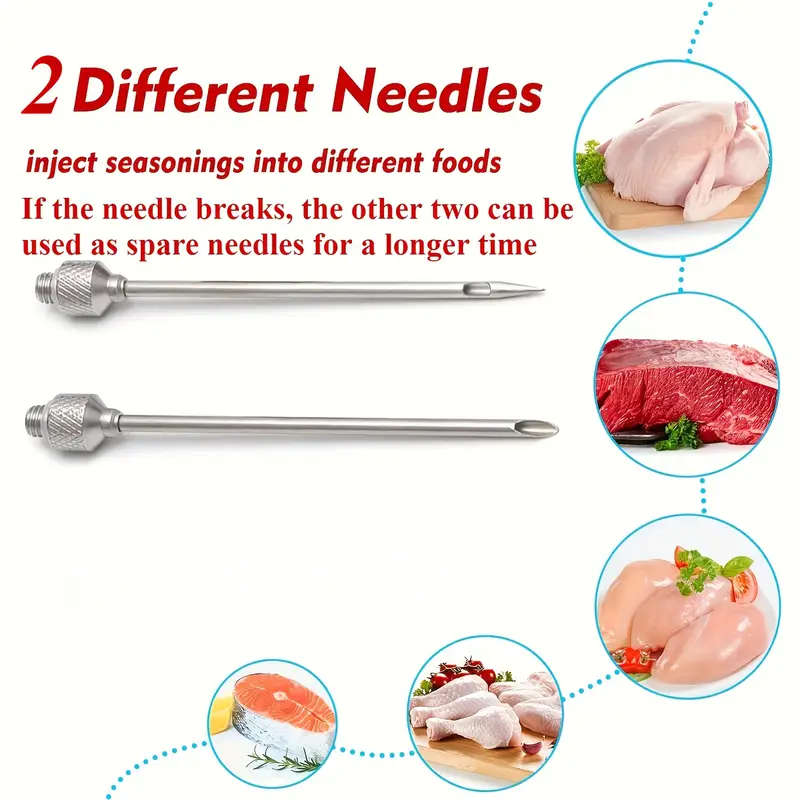 Stainless Steel Meat Marinade Syringe