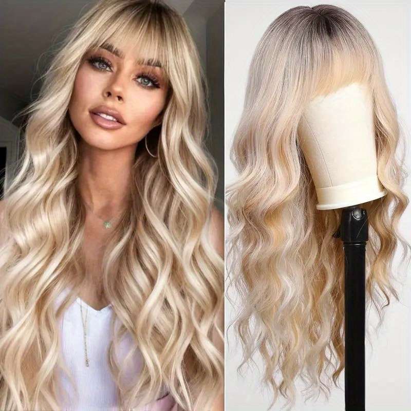 1Pc Brown Gradient 66.04cm Fashion Design Wig