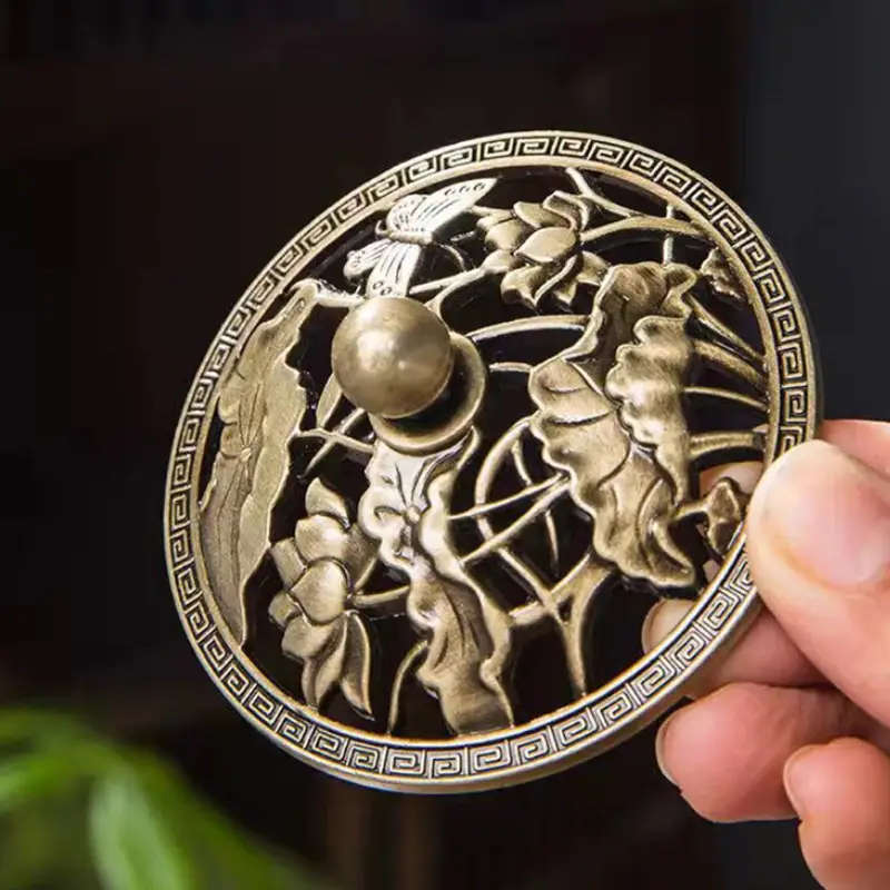 1 Piece Of Antique Style Pure Copper Incense Burner