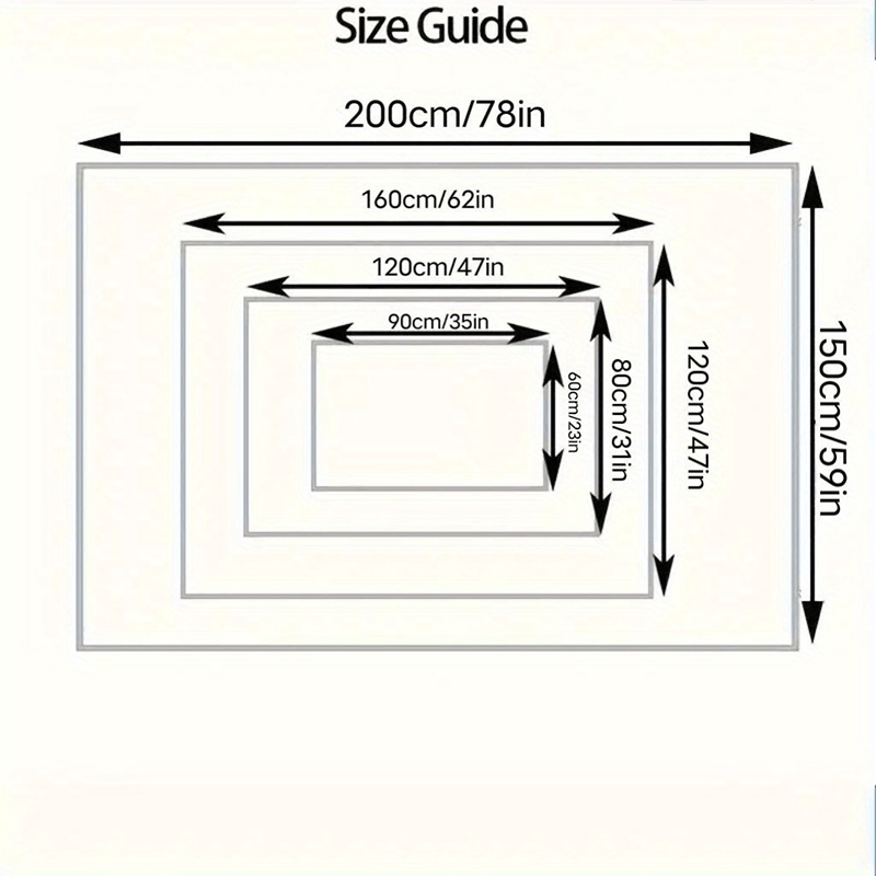 1Pc 60x90cm 23.62x35.43inch Floor Mat