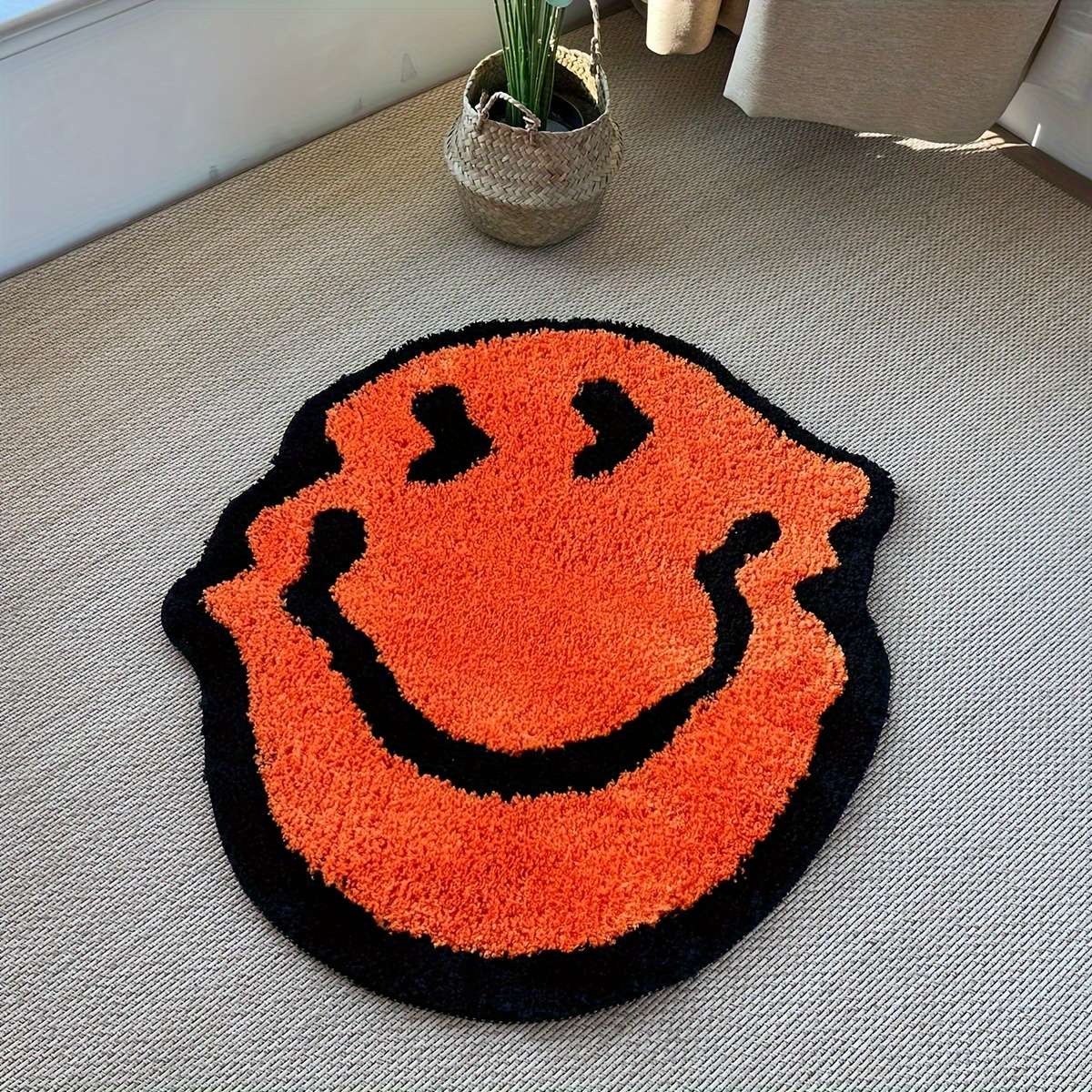 Orange 80x80cm 31.5x31.5inch Floor Mat