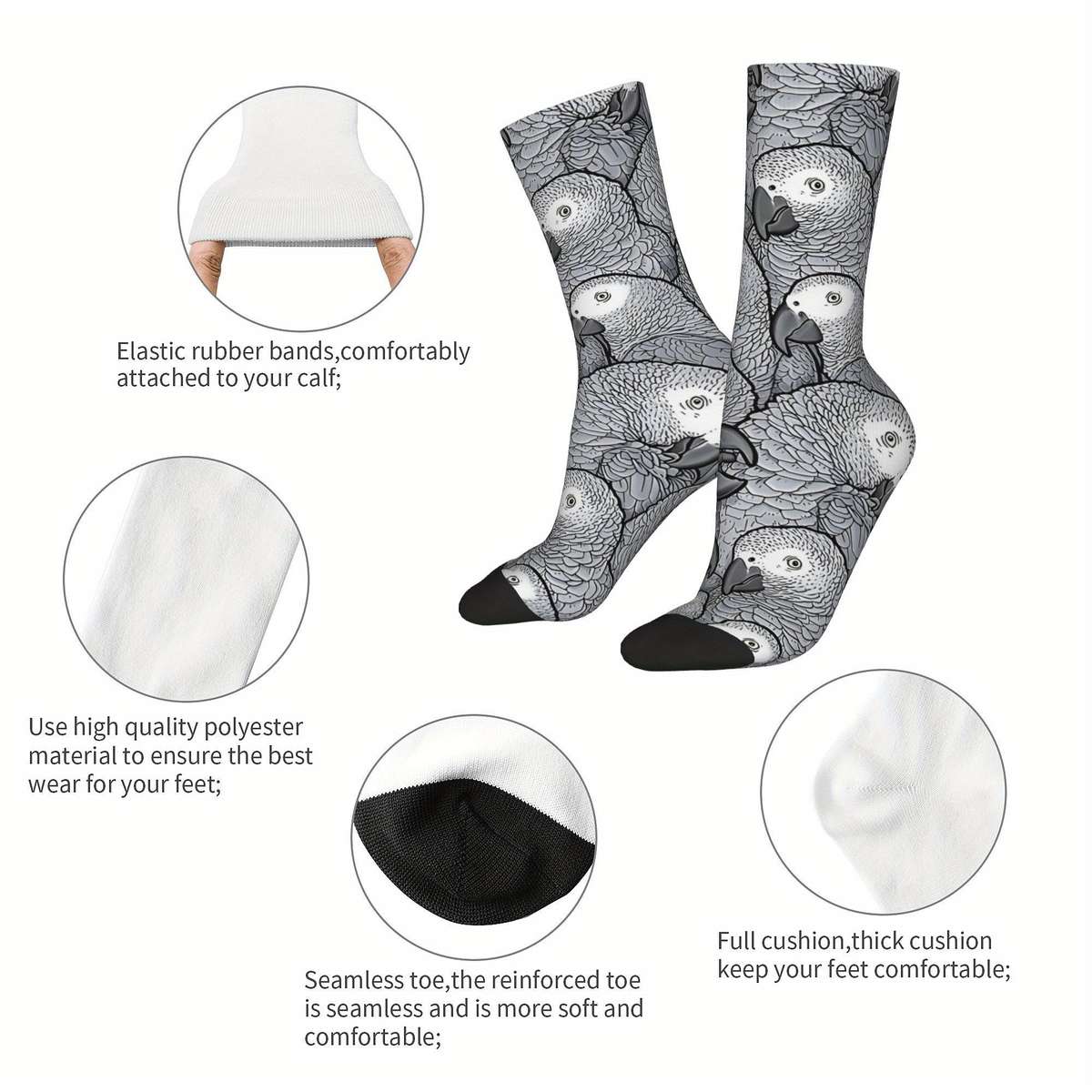 1 Pair Multicolor One Size Socks
