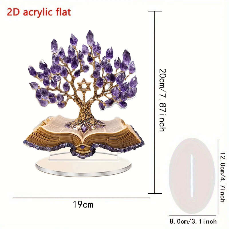 2D Flat Acrylic Life Tree Plaque Decoration