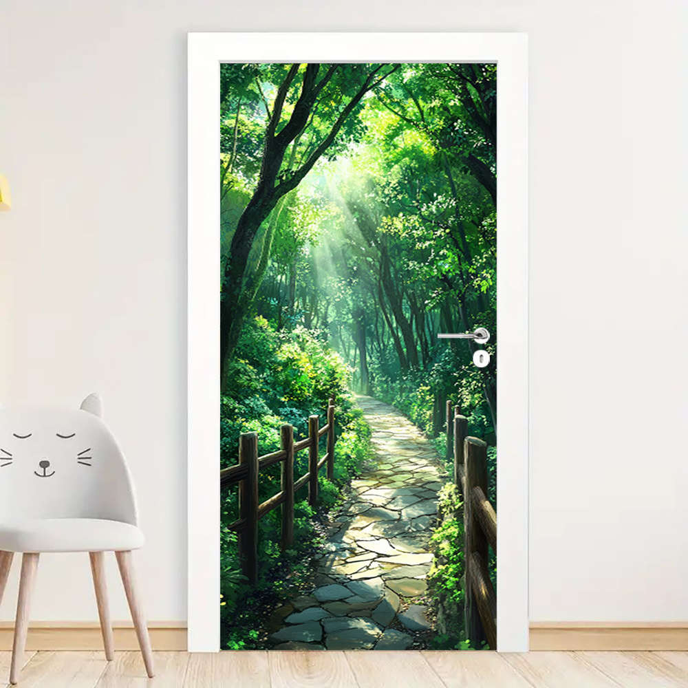 1Pc 95.0x214.88cm Door Window Sticker