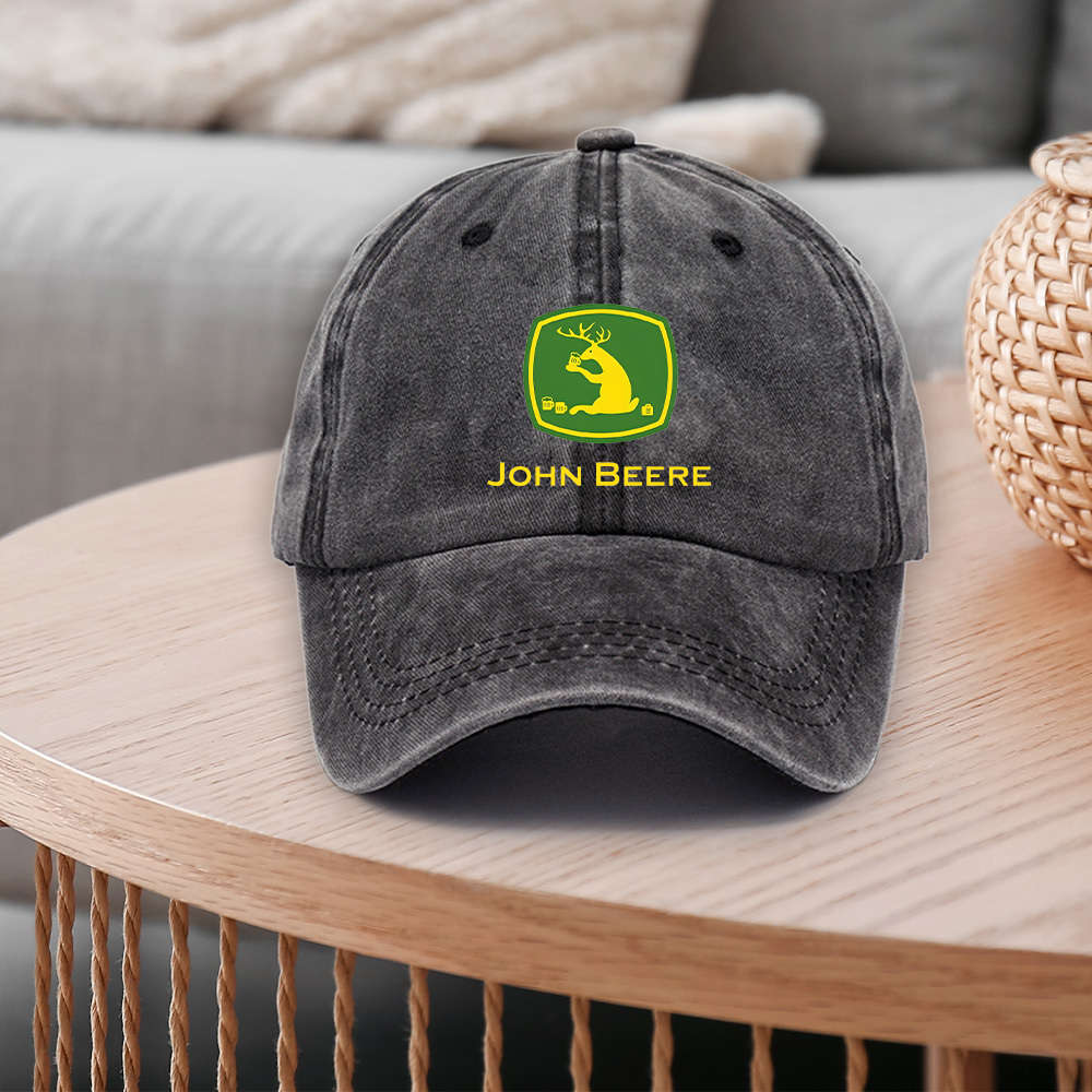 Valentine'S Day Gift Adjustable Cotton John Beere Baseball Cap with High-Quality Print Bre