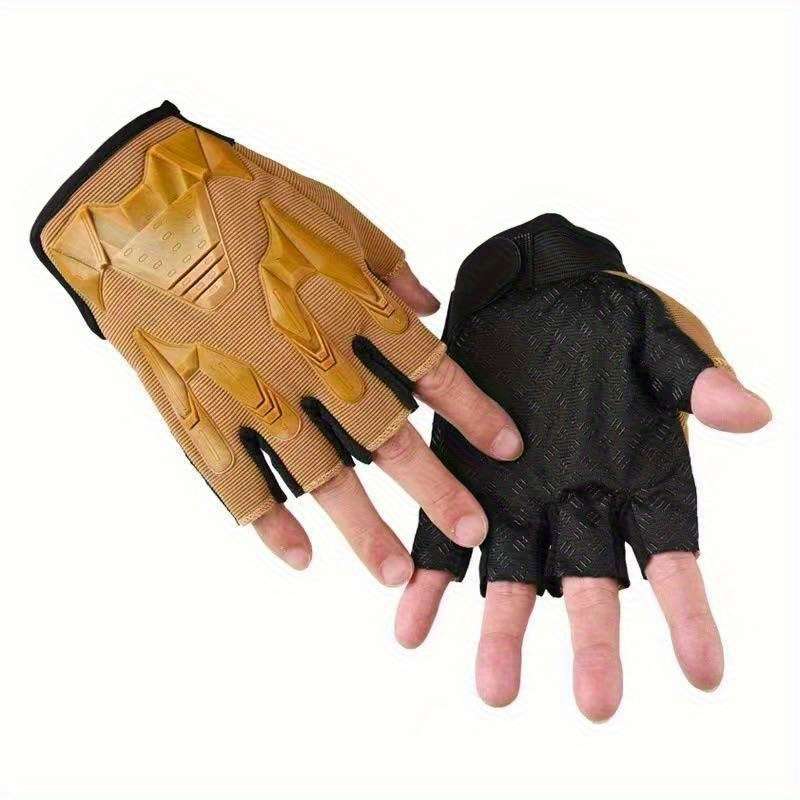 1 Pair Sand Color One Size Outdoor Sports Gloves