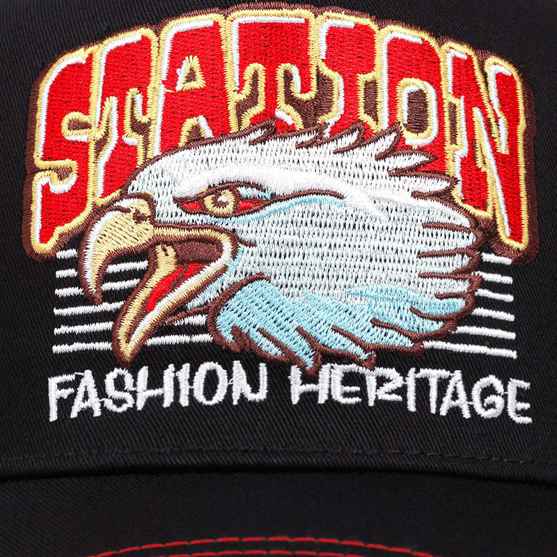 Men'S Outdoor Sports Baseball Cap Collection Multi-Color Polyester Mesh Back Eag