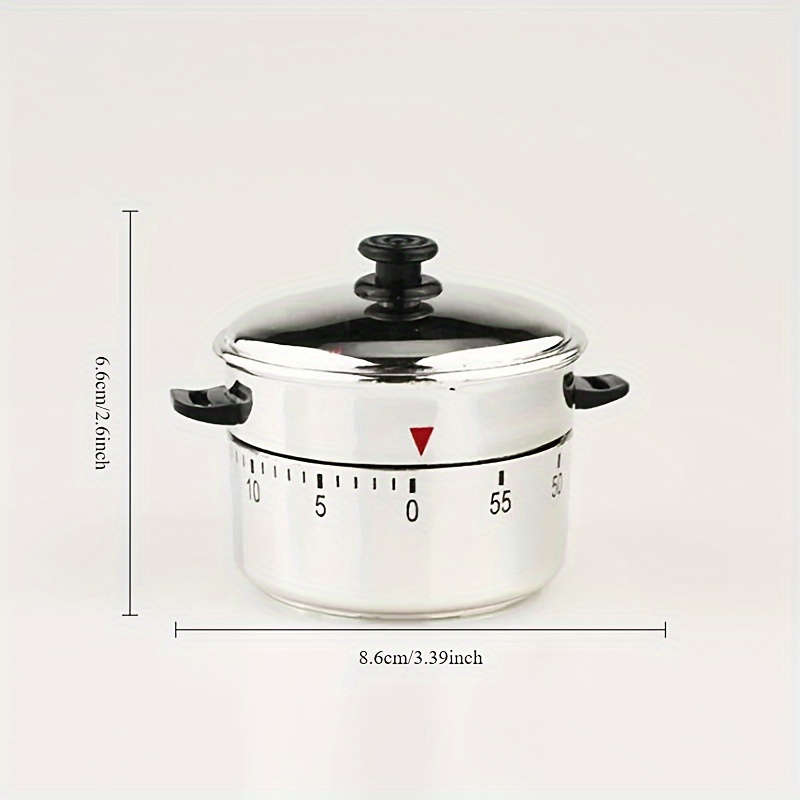 1pc 60-Minute Mechanical Kitchen Timer Adjustable Cooking Countdown Time Manager Suitable f