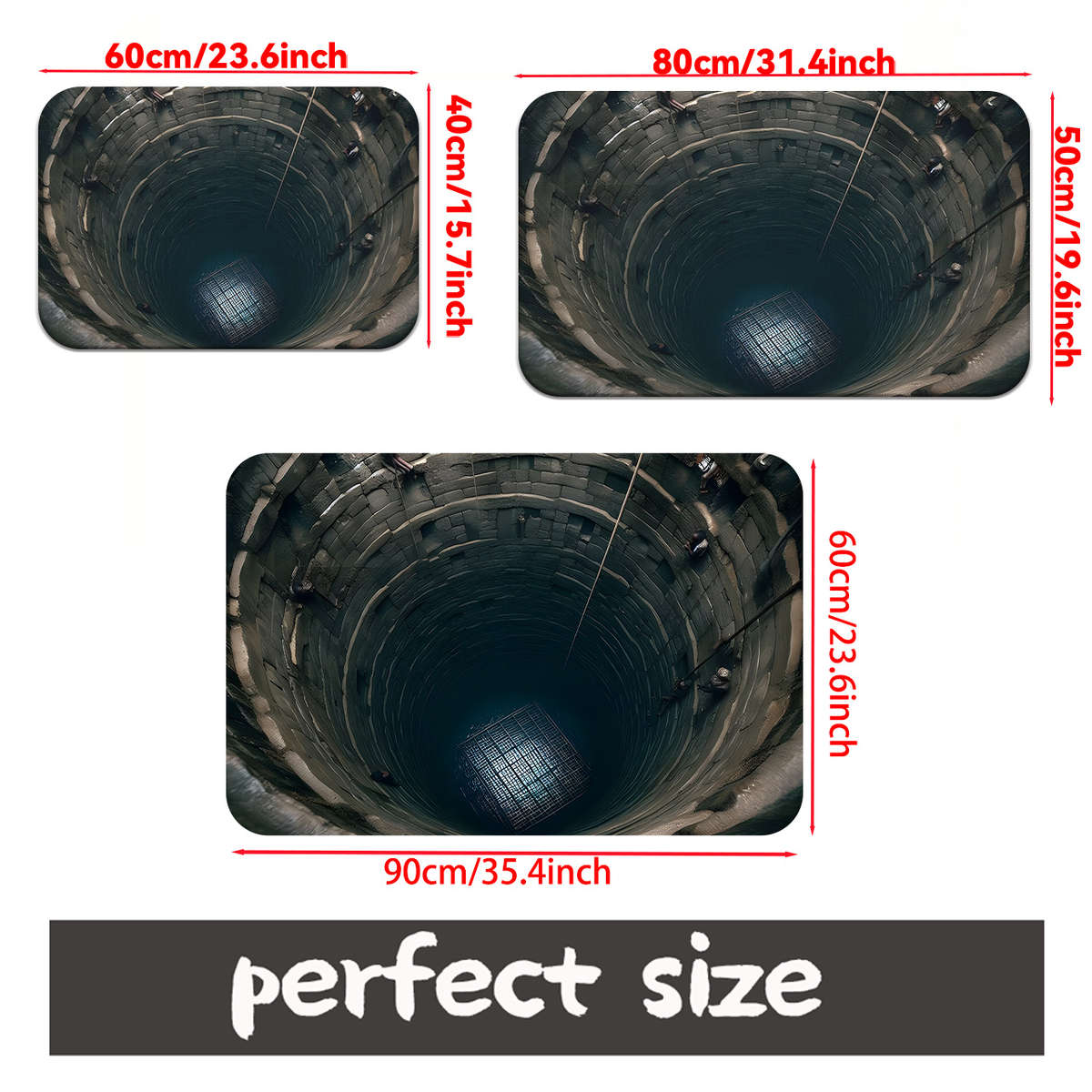 1Pc 40x60cm 15x23inch Floor Mat