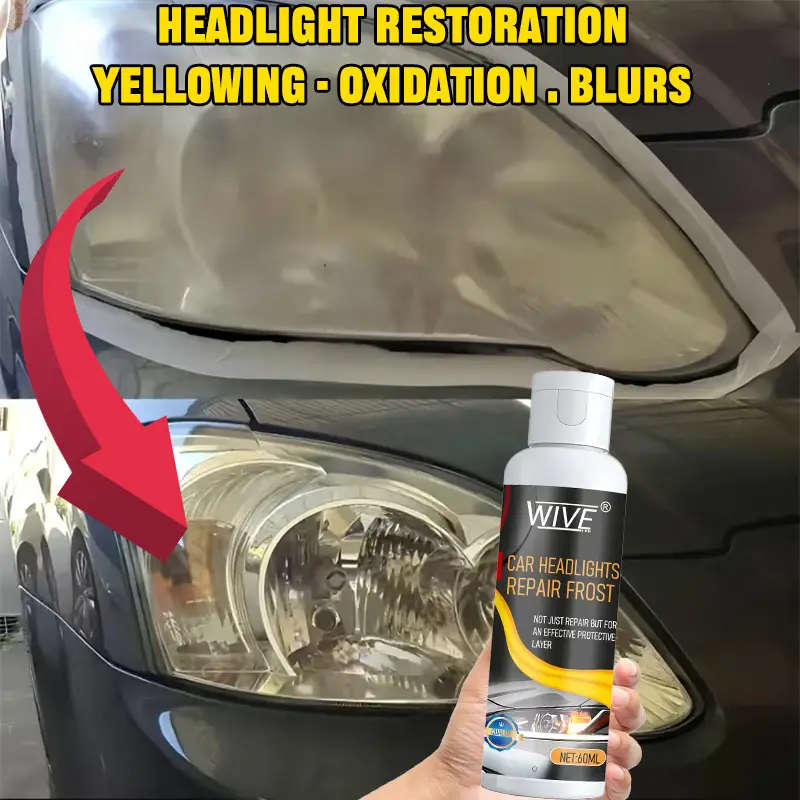 1pc Car Headlight Restoration Kit No-Polish Oxidation Removal Brightness Enhancement for All Models