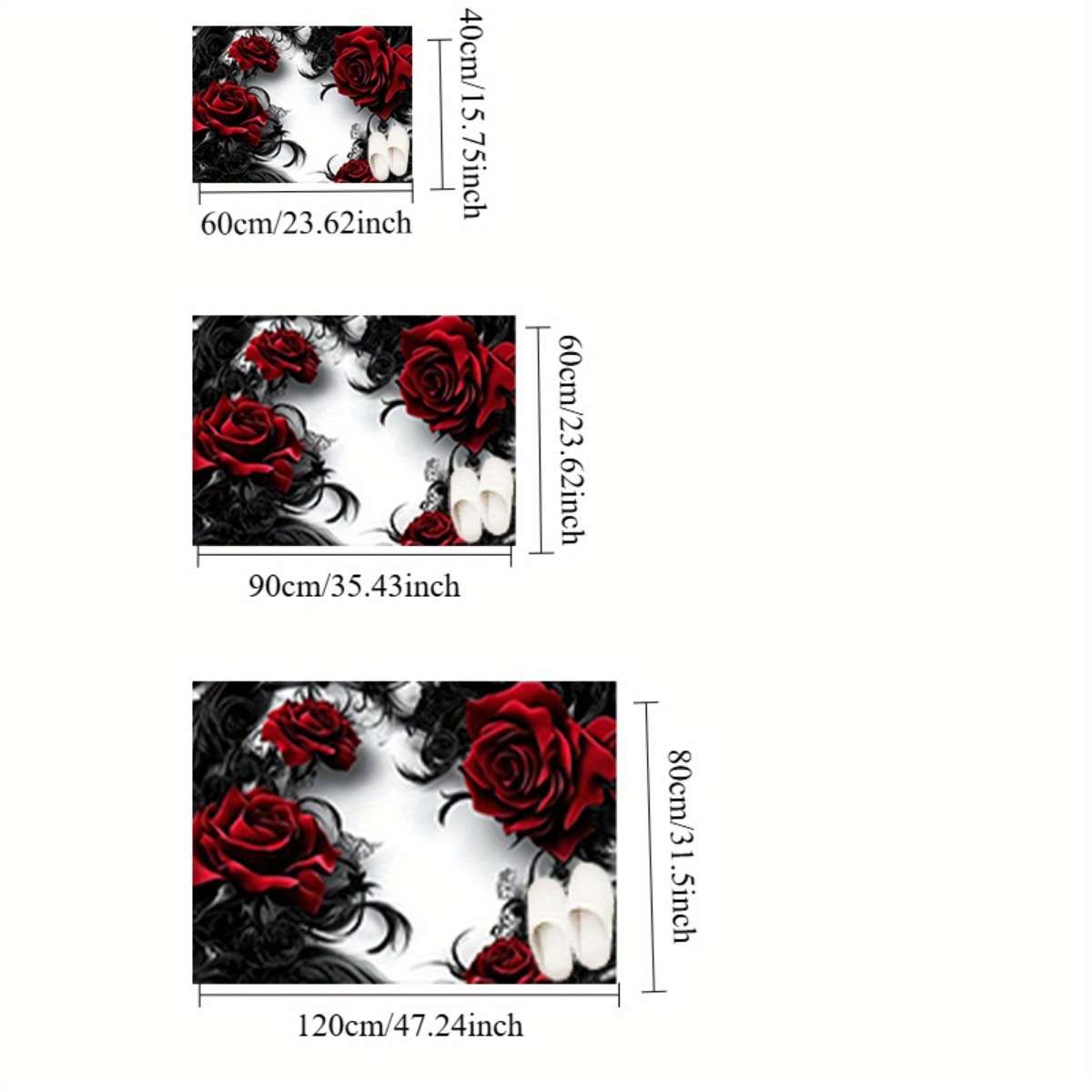 1Pc 40x60cm Floor Mat