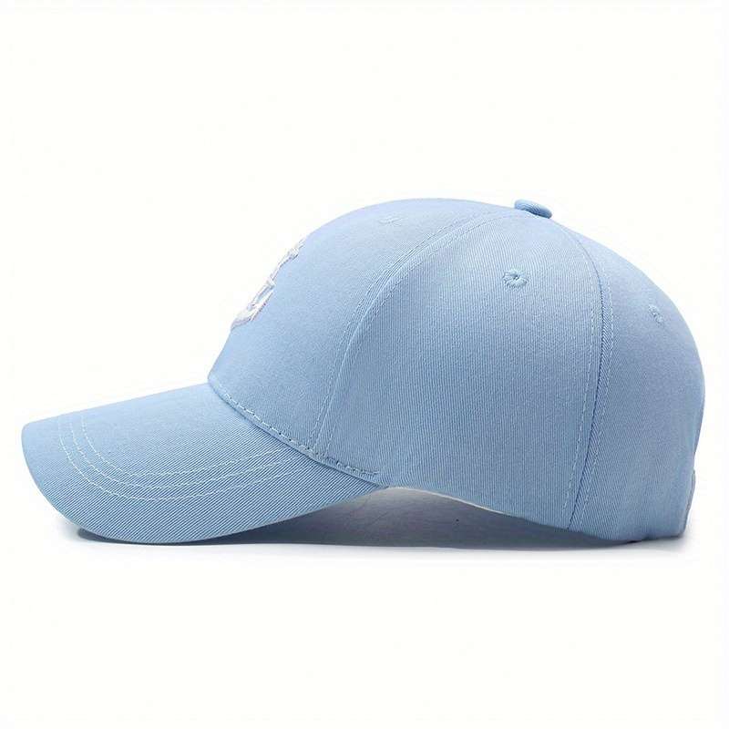 Anchor Baseball Cap Trendy Nautical Design Breathable Polyester Sun Protection Available I