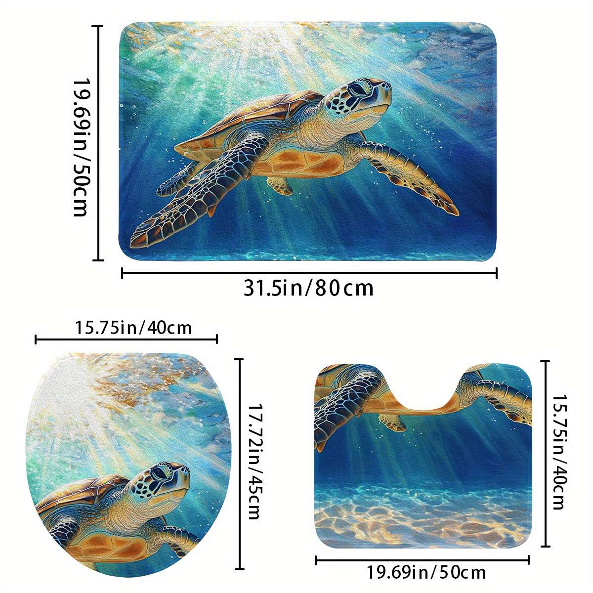 1Pc Imitation Cashmere 50x80cm Floor Mat