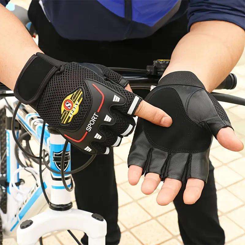 1 Pair Black One Size Outdoor Sports Gloves