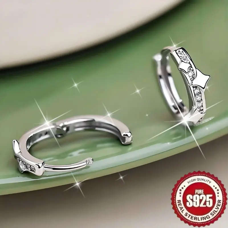 925 Sterling Silver Plated Bohemian Earrings