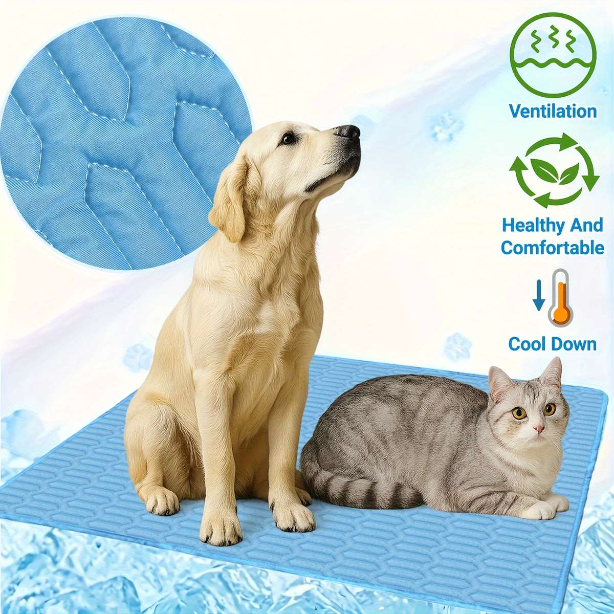 Blue Cooling Pad 150cmx100cm