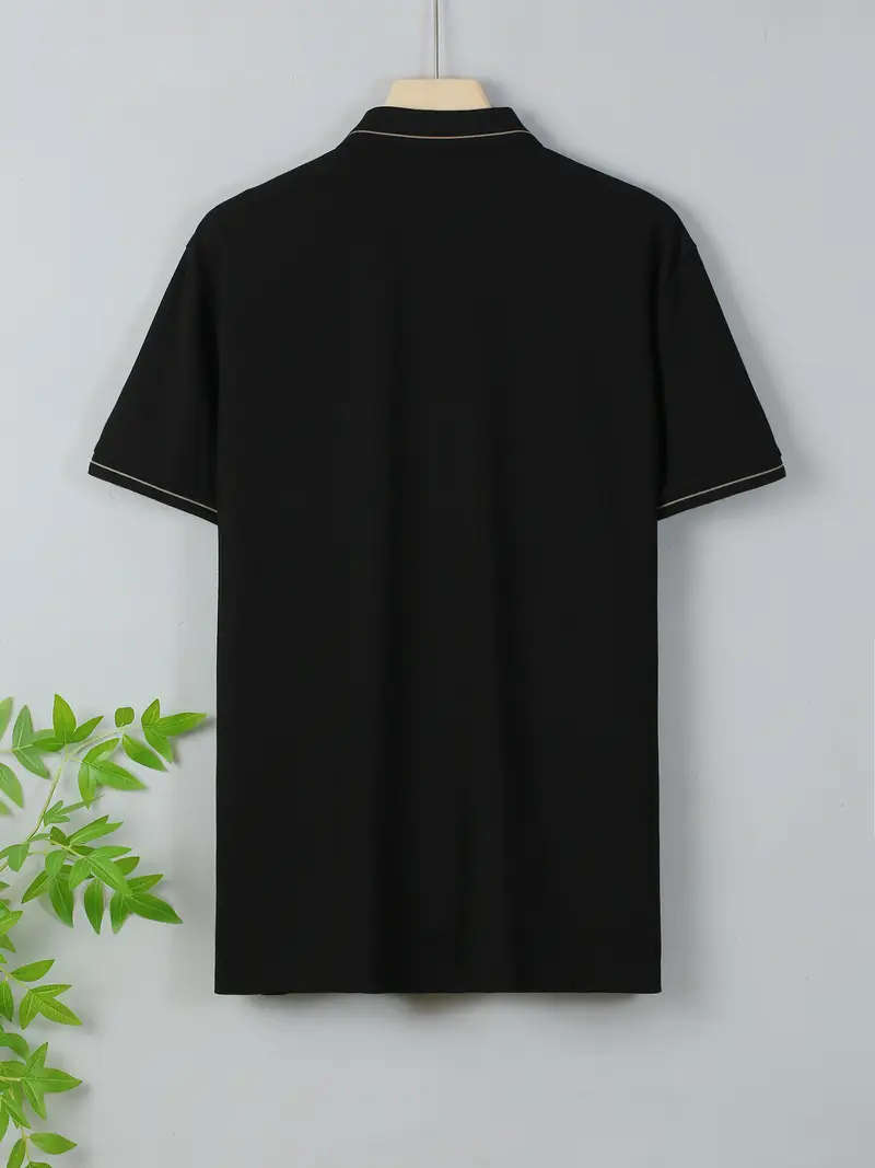 Mens Short Sleeve Golf Shirt, Breathable Fabric, Size Large UK 40