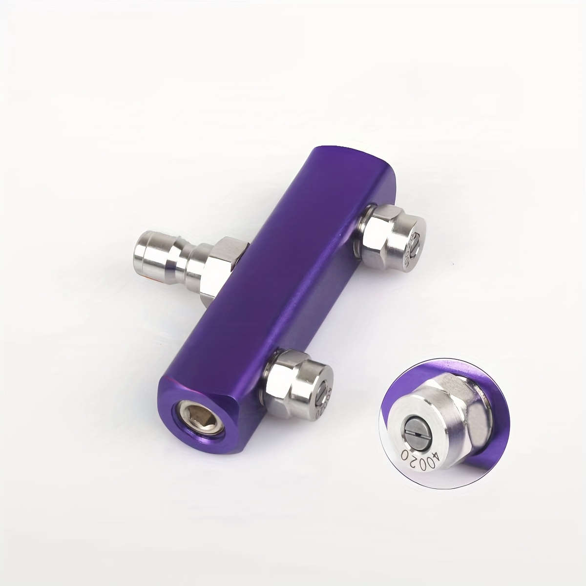 1Pc 2In1 Dual Nozzle High Pressure Washer Adapter