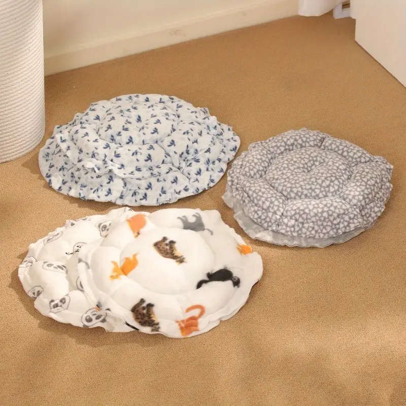 Comfy Pumpkin Themed Pet Bed Small Size