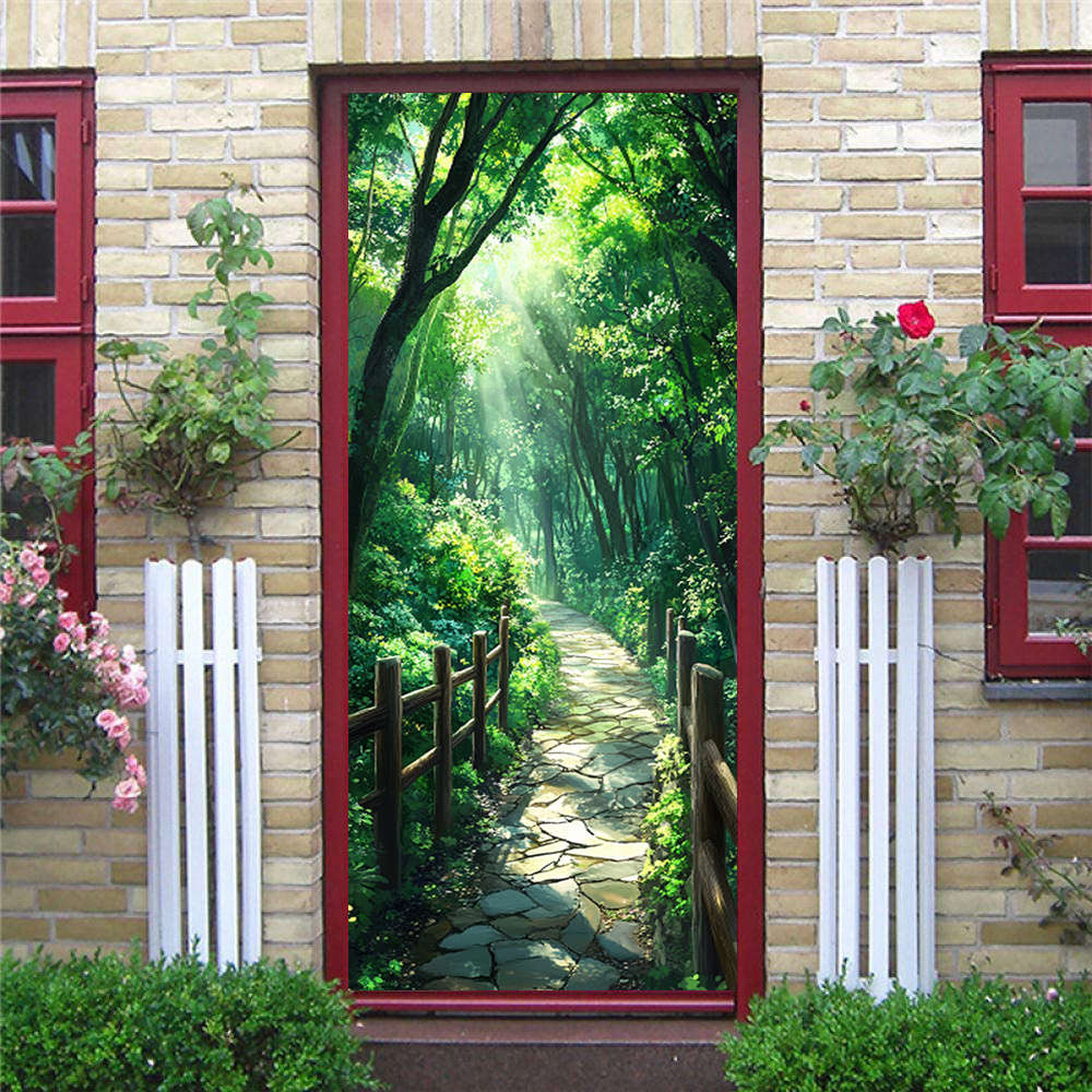 1Pc 95.0x214.88cm Door Window Sticker