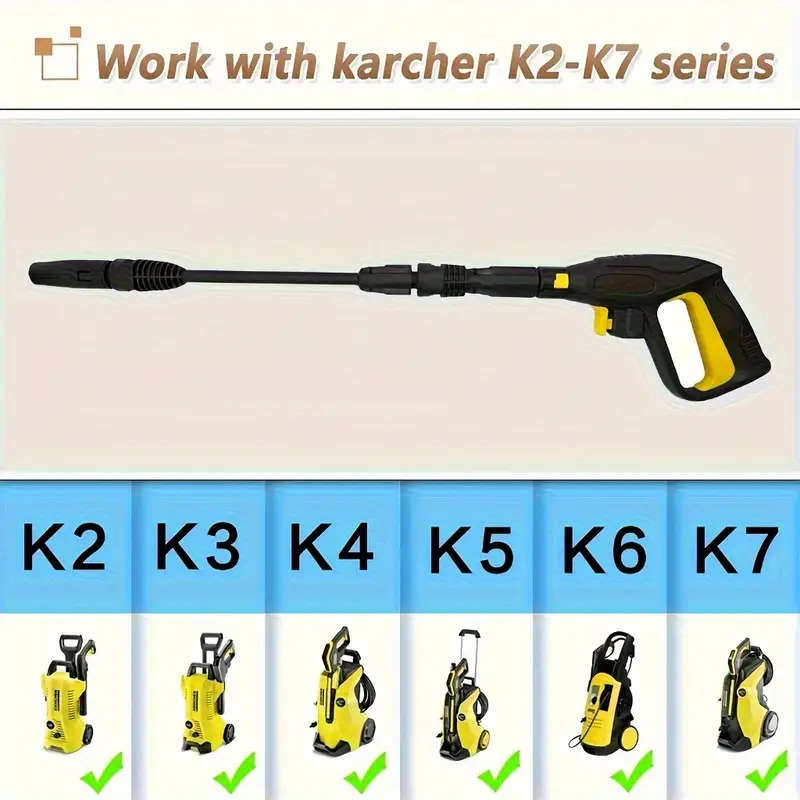 High Pressure Washer Trigger Gun Spray Gun Washer Accessory Kit for Karcher K2 K3 K4 K5 K6 K7