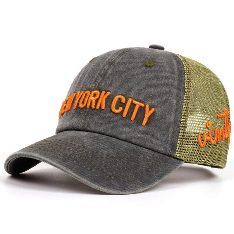 1pc Adjustable Women's NYC Baseball Cap Lightweight Breathable Polyester Sun Protection Hat with