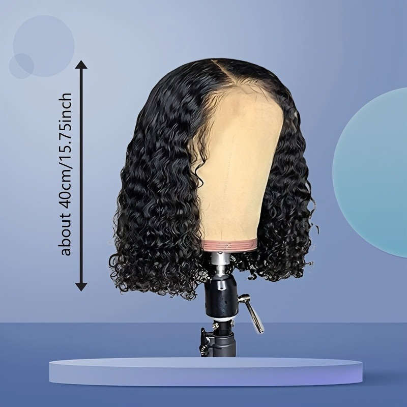 1Pc Black 40.64cm Fashion Design Wig