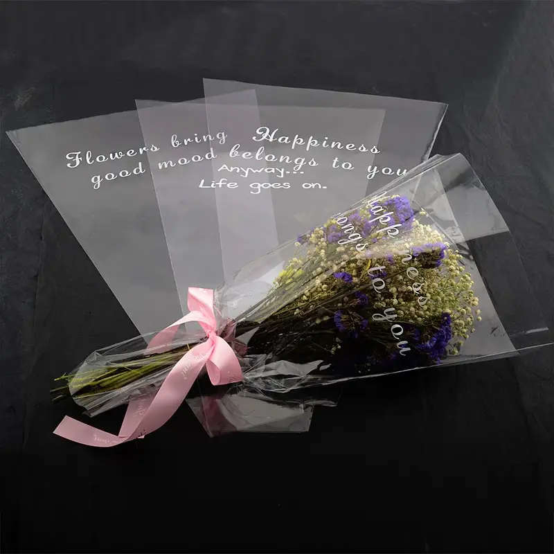 Each Pack Contains 20 Transparent Single-Flower Bags
