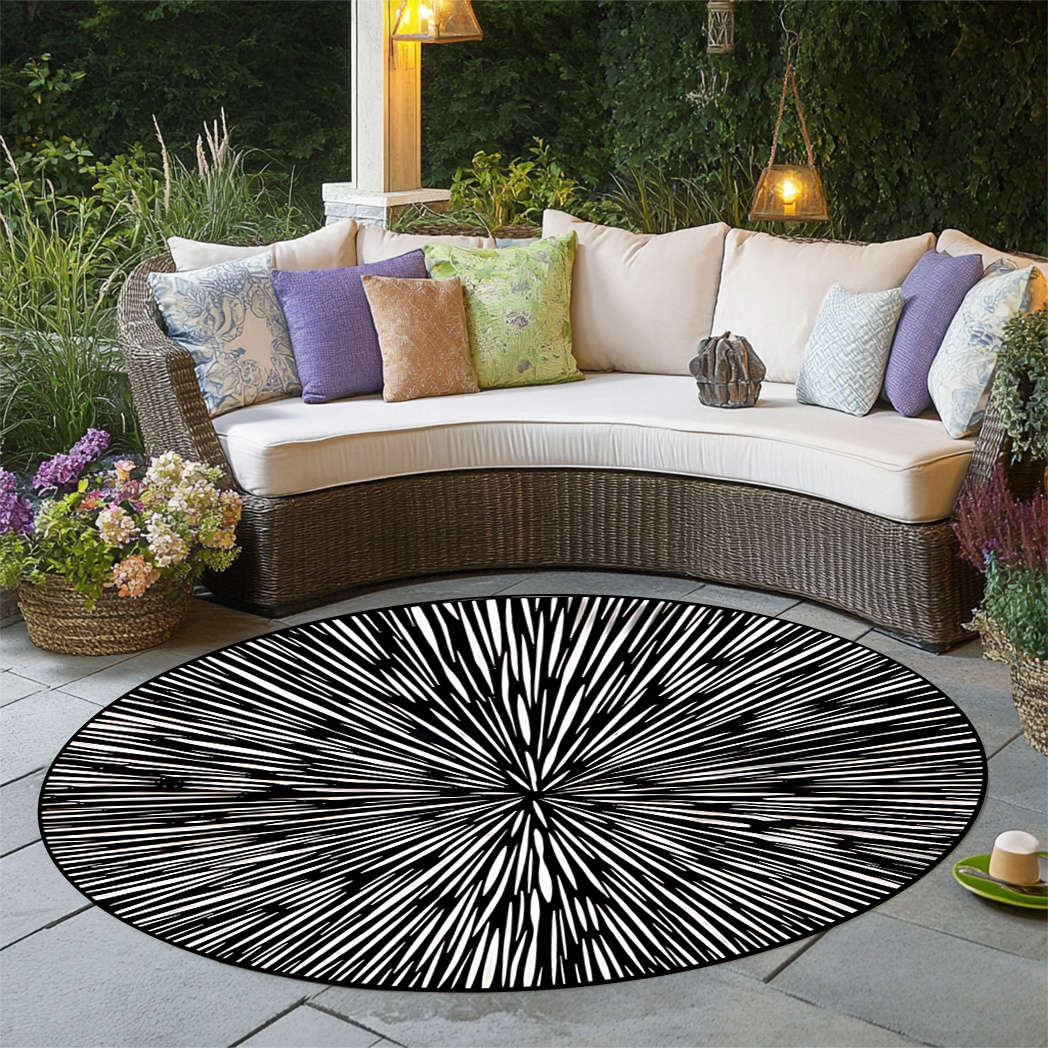 1Pc Diameter 60cm 23.69inch Floor Mat