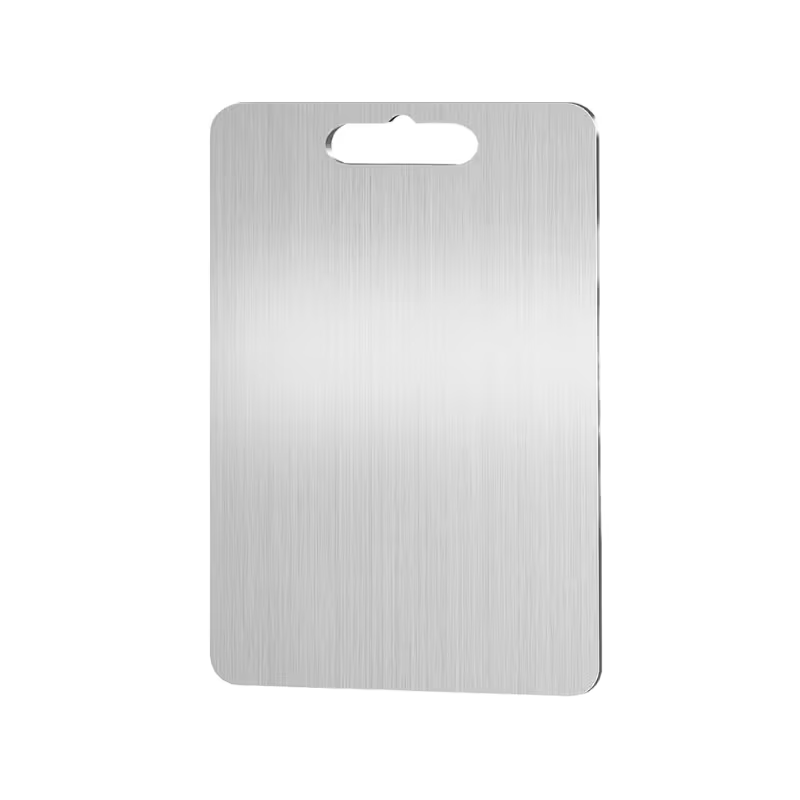 304 Stainless Steel Cutting Board Double-Sided Food Grade 23x34cm