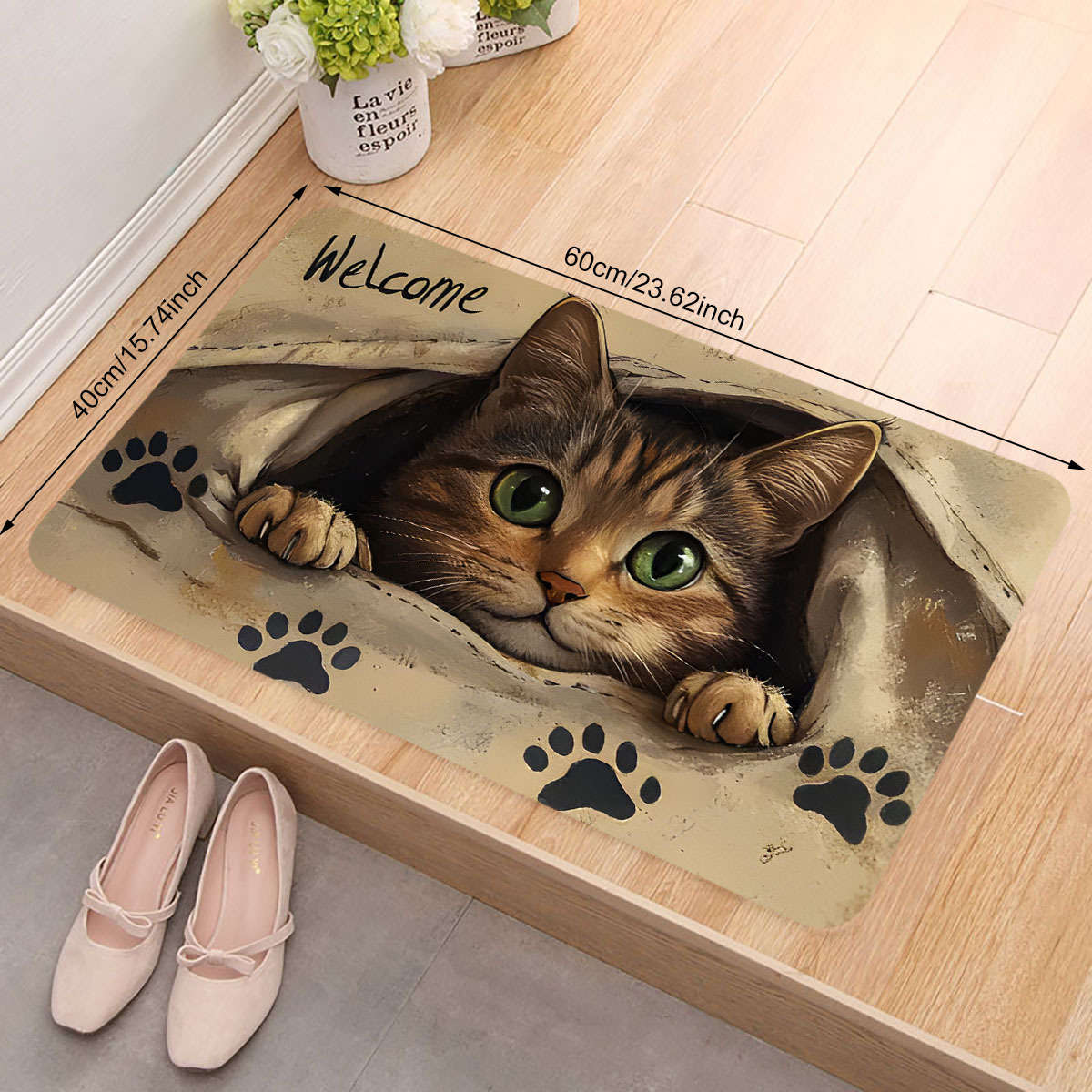 1Pc 60x90cm 23.62x35.43inch Floor Mat