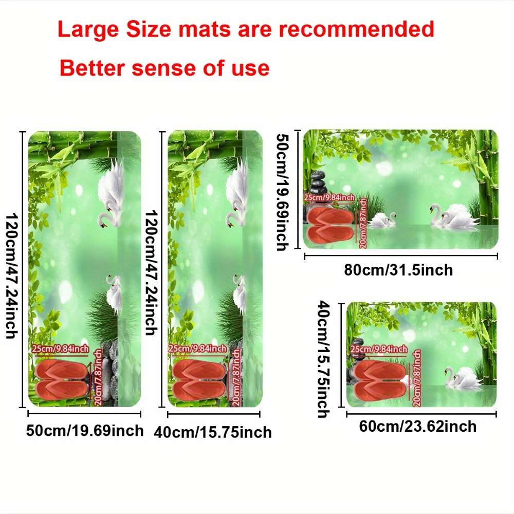 1Pc 40x60cm 15.7x23.6inch Floor Mat