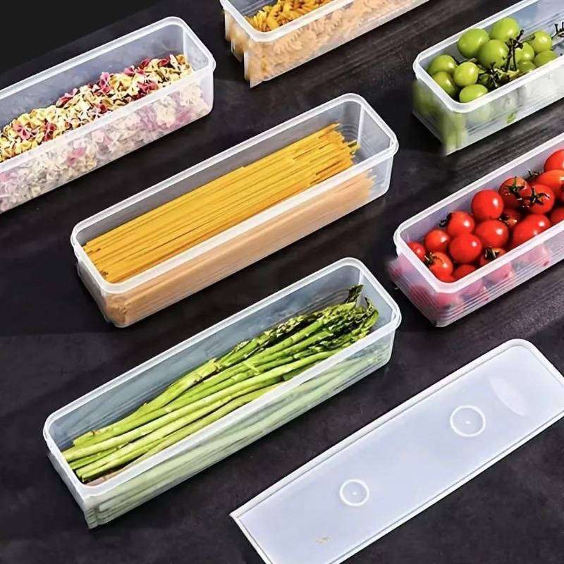 3pcs Stackable Plastic Storage Containers with Lids   Reusable   Ideal f