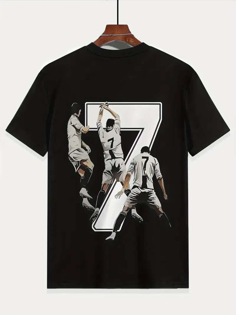 Kids Soccer T-Shirt, Crew Neck - Size: 9-10Y