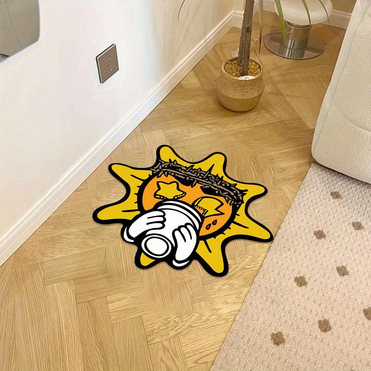 1Pc 23.62x23.62inch 60x60cm Floor Mat
