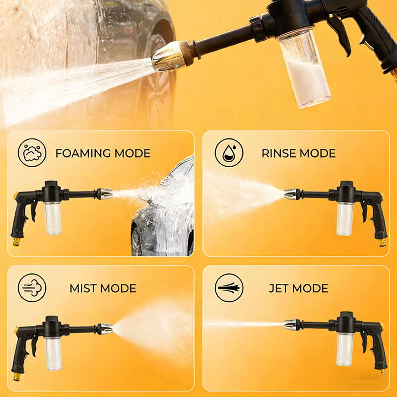 Powerful High-Pressure Water Gun with integrated Soap Dispenser