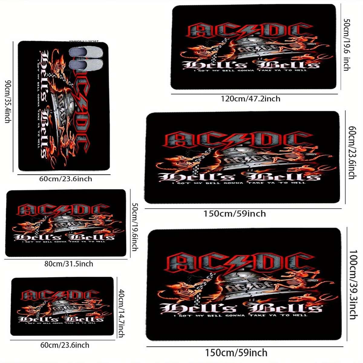 1Pc 100x150cm 39.3x59nch Floor Mat