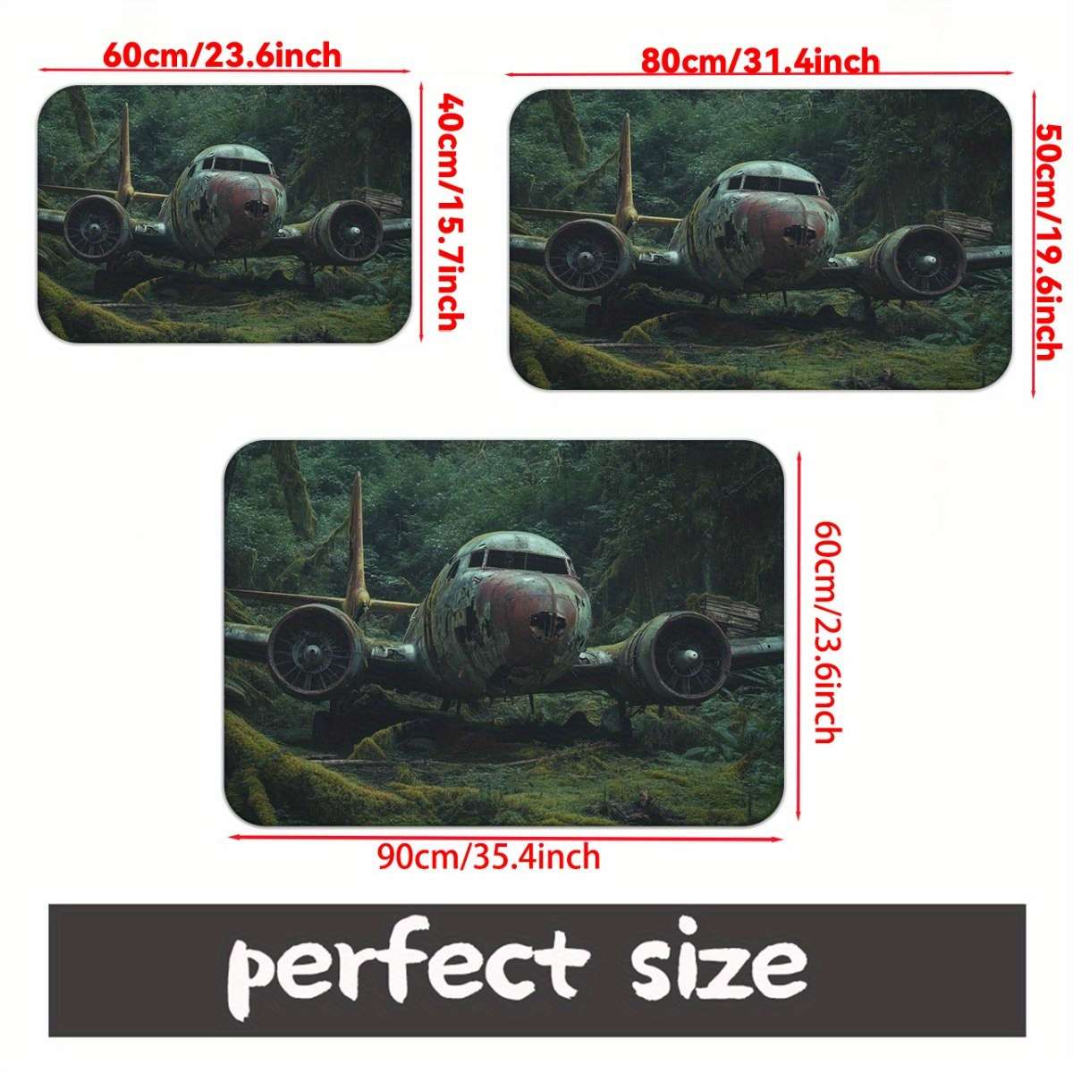 1Pc 60x90cm 23.6x35.4inch Floor Mat