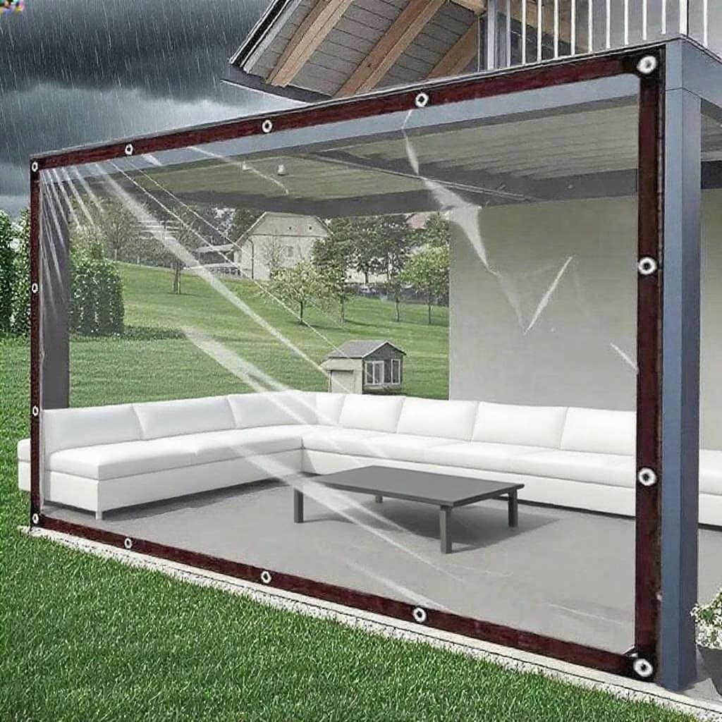 Transparent Waterproof Windproof  Snowproof Tarpaulin 2m*3m