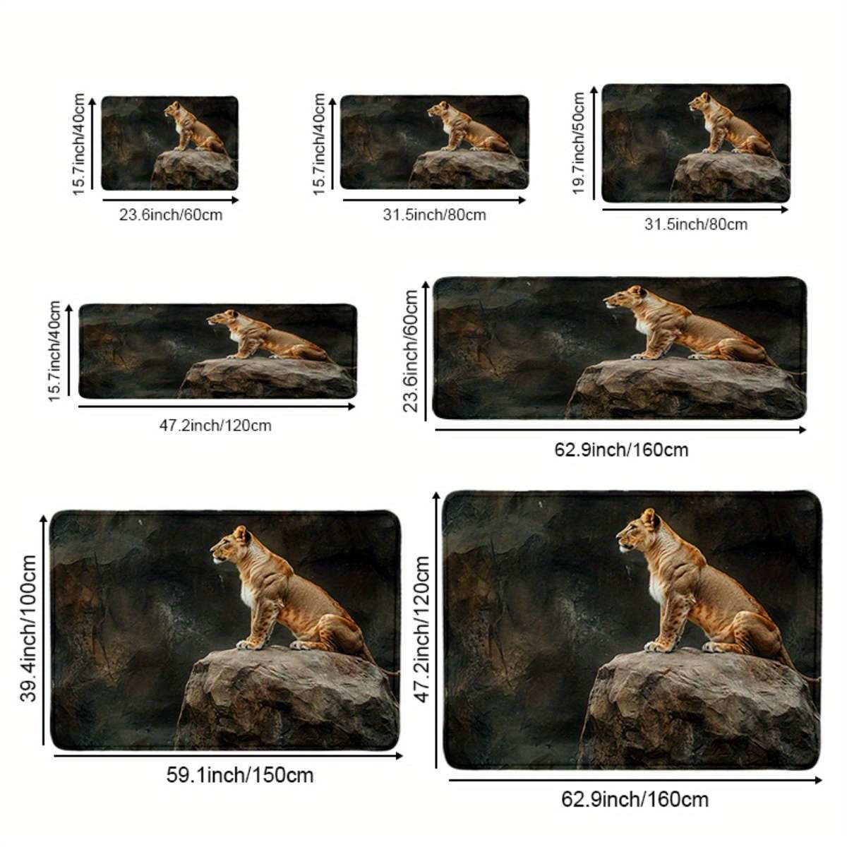 1Pc 60x160cm Floor Mat