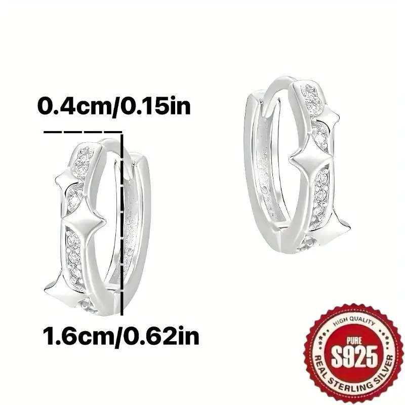 925 Sterling Silver Plated Bohemian Earrings