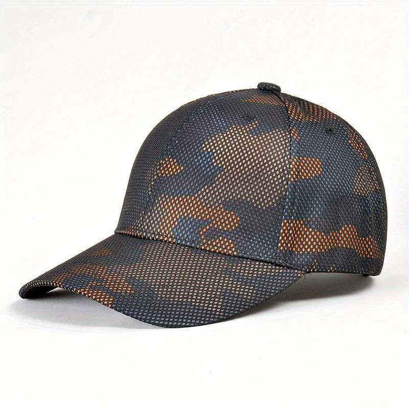 1pc Stripe Pattern Tactical Camouflage Baseball Cap Lightweight Adjustable Fitted Polyester with