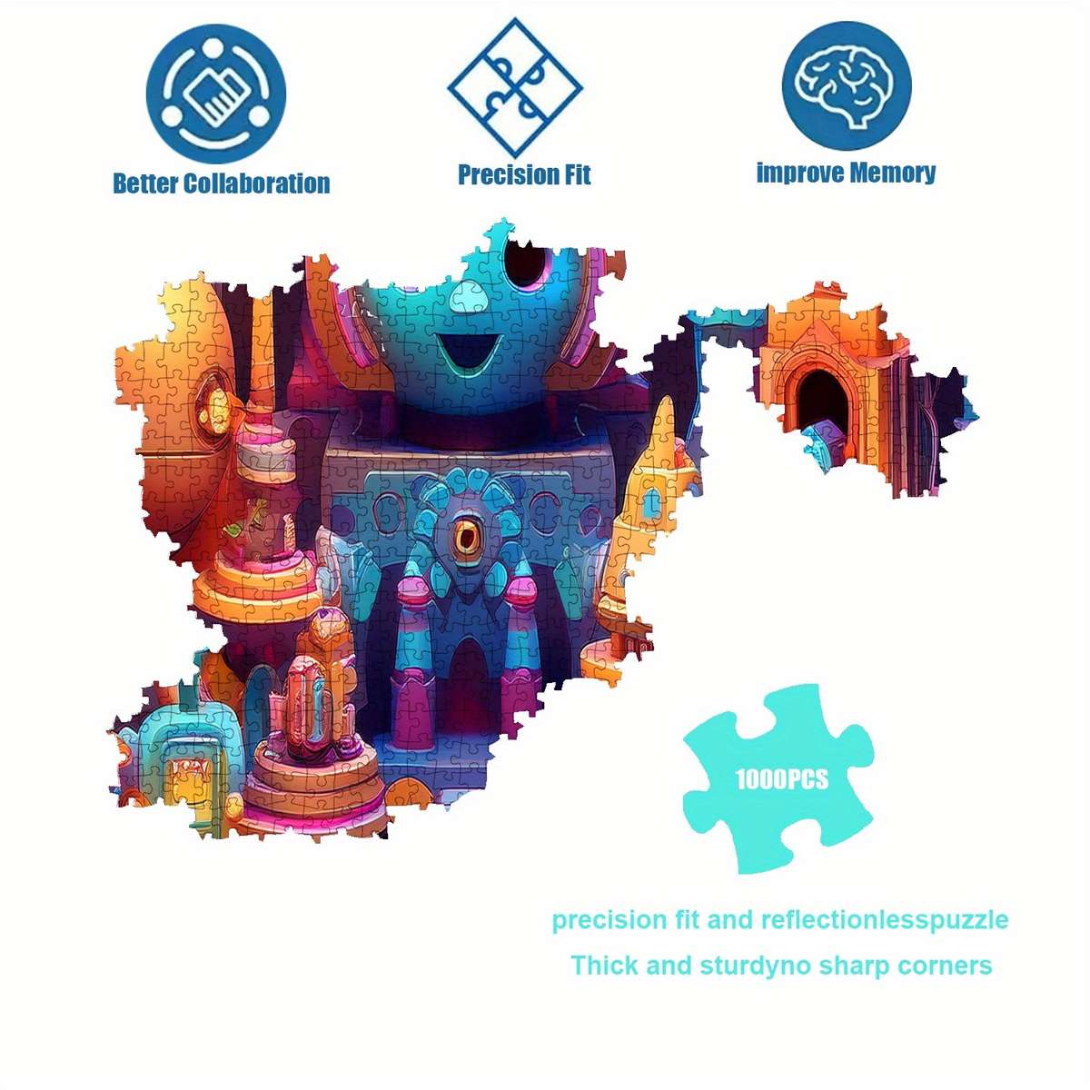 1000 Piece Mini Paper Jigsaw Puzzle