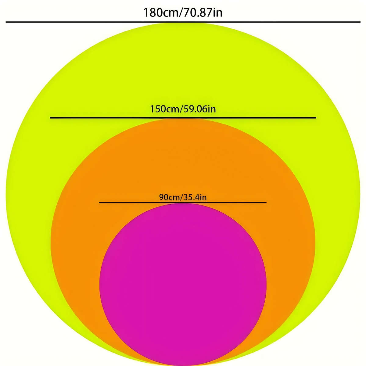 1ps Blanket Size   Diameter 85Cm