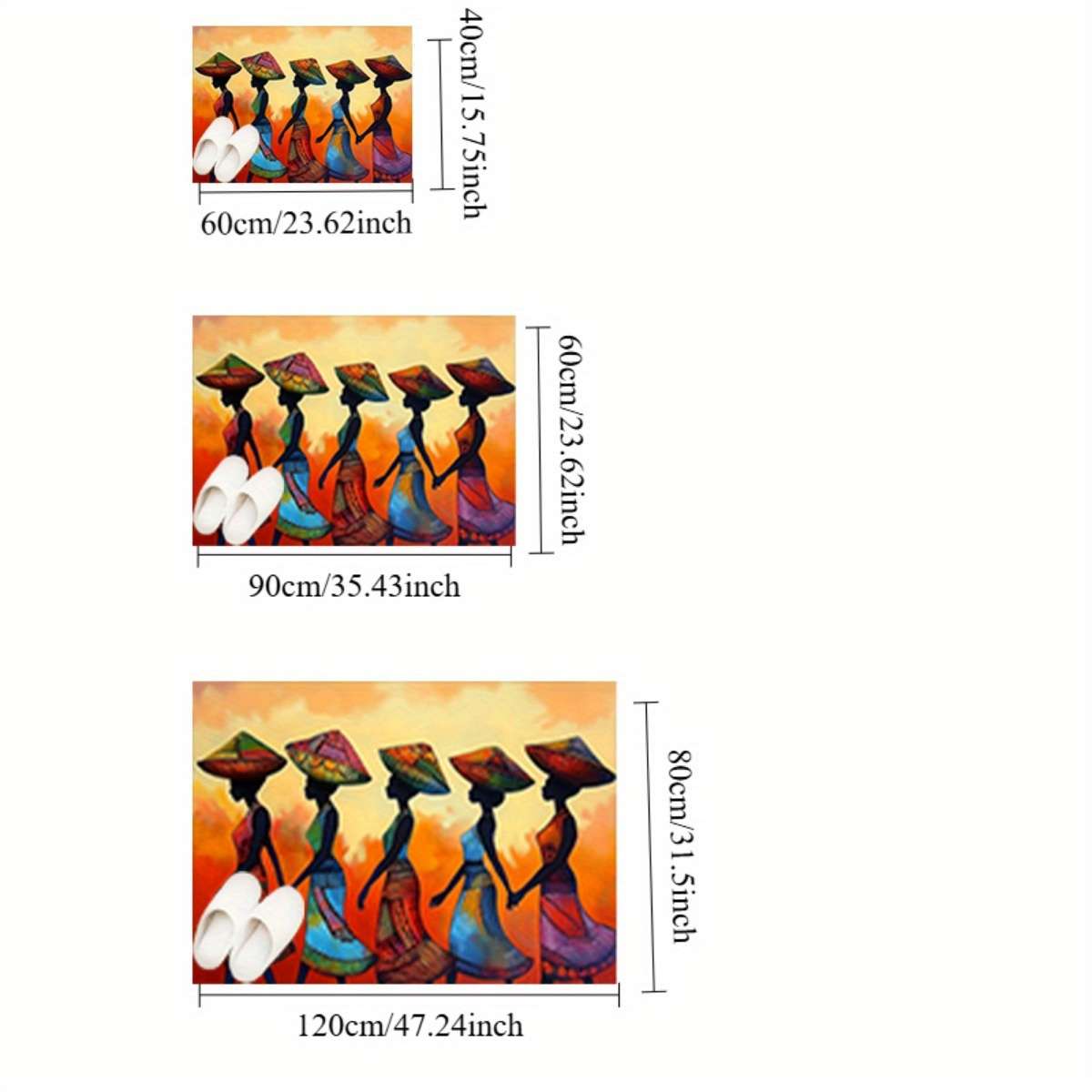 1Pc 40x60cm 15.75x23.62inch Floor Mat